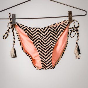 Black and White Chevron Bikini Bottom